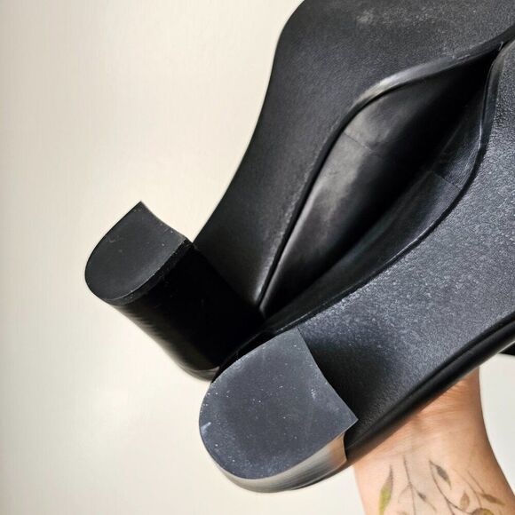 NEVER WORN FRANCO SARTO NOLAN BLACK GENUINE LEATHER PUMP SIZE 10 WOMENS - Picture 15 of 16